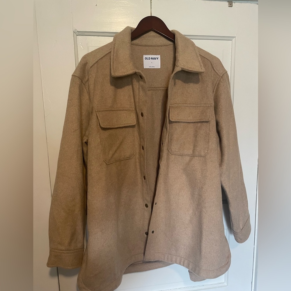 Old Navy Tan Shacket